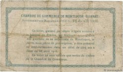 2 Francs FRANCE regionalismo e varie Montluçon, Gannat 1916 JP.084.26 B