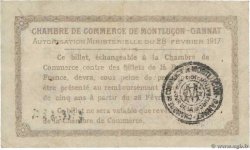 50 Centimes FRANCE Regionalismus und verschiedenen Montluçon, Gannat 1917 JP.084.28 SS
