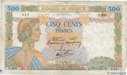 500 Francs LA PAIX FRANCIA  1940 F.32.02 RC+