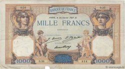 1000 Francs CÉRÈS ET MERCURE FRANKREICH  1927 F.37.01 fS