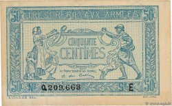 50 Centimes TRÉSORERIE AUX ARMÉES 1917 FRANCIA  1917 VF.01.05 SPL+