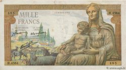 1000 Francs DÉESSE DÉMÉTER FRANKREICH  1943 F.40.20 S