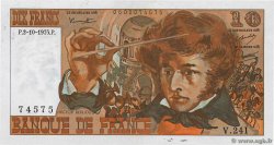 10 Francs BERLIOZ FRANKREICH  1975 F.63.13 fVZ