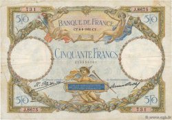50 Francs LUC OLIVIER MERSON type modifié FRANCE  1931 F.16.02 F-