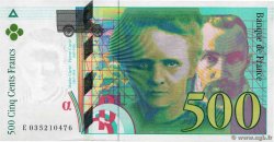 500 Francs PIERRE ET MARIE CURIE FRANCE  1995 F.76.02 XF+