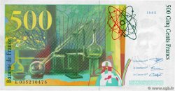 500 Francs PIERRE ET MARIE CURIE FRANCE  1995 F.76.02 XF+