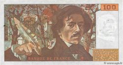 100 Francs DELACROIX modifié FRANCE  1980 F.69.04b TTB