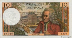 10 Francs VOLTAIRE FRANCE  1970 F.62.46 VF