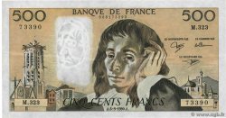 500 Francs PASCAL FRANKREICH  1990 F.71.45 SS