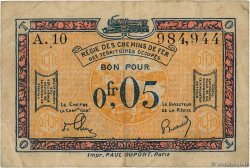 0,05 Franc FRANCE Regionalismus und verschiedenen  1918 JP.135.01 S