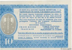 10 Francs BON DE SOLIDARITÉ Fauté FRANCE régionalisme et divers  1941 KL.07B2 pr.NEUF