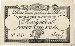 25 Sols FRANCE  1792 Ass.25a AU