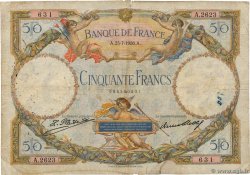 50 Francs LUC OLIVIER MERSON FRANCIA  1928 F.15.02 B