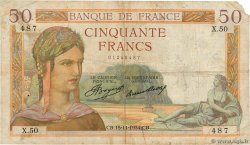 50 Francs CÉRÈS FRANCIA  1934 F.17.01 B