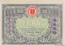 1 Franc FRANCE Regionalismus und verschiedenen Saint-Die 1920 JP.112.19 fVZ