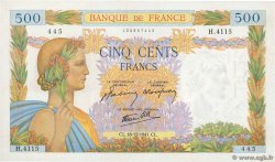 500 Francs LA PAIX FRANCIA  1941 F.32.25 EBC