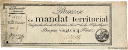 25 Francs avec série FRANKREICH  1796 Ass.59b fS