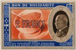 2 Francs BON DE SOLIDARITÉ FRANCE Regionalismus und verschiedenen  1941 KL.03A fST+