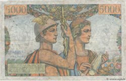 5000 Francs TERRE ET MER FRANCIA  1952 F.48.07 BC+