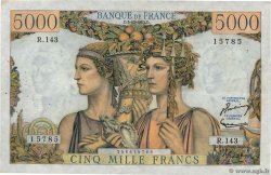 5000 Francs TERRE ET MER FRANCIA  1953 F.48.10 q.SPL