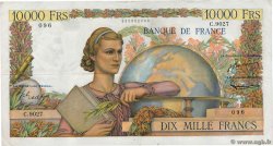 10000 Francs GÉNIE FRANÇAIS FRANCE  1955 F.50.75 VF-