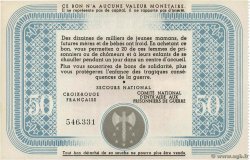 50 Francs BON DE SOLIDARITÉ FRANCE Regionalismus und verschiedenen  1941 KL.09A3 fST+