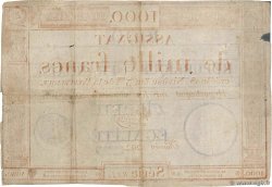 1000 Francs FRANKREICH  1795 Ass.50a fS