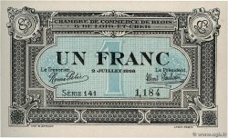 1 Franc FRANCE regionalism and miscellaneous Blois 1918 JP.028.11 UNC-