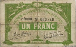 1 Franc FRANCE regionalism and miscellaneous Orléans 1916 JP.095.12 F-