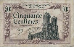 50 Centimes FRANCE regionalismo y varios Chalons, Reims, Épernay 1922 JP.043.01 BC+