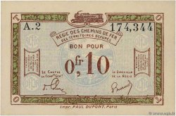 0,10 Franc FRANCE regionalism and miscellaneous  1918 JP.135.02 AU
