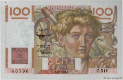 100 Francs JEUNE PAYSAN FRANCE  1953 F.28.35 SUP+