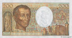 200 Francs MONTESQUIEU FRANKREICH  1989 F.70.09 VZ+