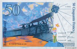 50 Francs SAINT-EXUPÉRY FRANCE  1992 F.72.01b AU-