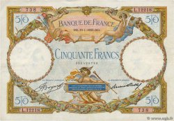 50 Francs LUC OLIVIER MERSON type modifié FRANKREICH  1933 F.16.04 SS