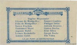 50 Centimes FRANCE regionalism and various Annonay 1914 JP.011.07 AU-