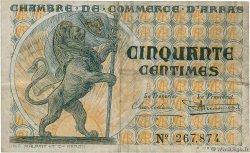 50 Centimes FRANCE Regionalismus und verschiedenen Arras 1918 JP.013.04 S