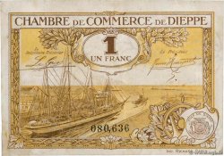 1 Franc FRANCE regionalismo y varios Dieppe 1920 JP.052.16 MBC