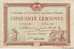 50 Centimes FRANCE regionalism and miscellaneous Niort 1916 JP.093.06 VF