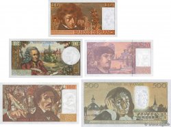 Lot 5 billets BdF : Les nouveaux Francs, billets NEUFS FRANKREICH  1962 F.62-63-66-69-71 fST+
