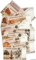 15 Euro Série complète FRANCE regionalism and various  2008  UNC