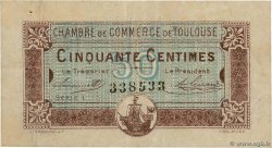 50 Centimes FRANCE regionalism and miscellaneous Toulouse 1917 JP.122.22 F