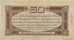 50 Centimes FRANCE regionalism and miscellaneous Toulouse 1917 JP.122.22 F