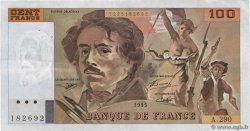 100 Francs DELACROIX 442-1 & 442-2 FRANCIA  1995 F.69ter.02c MBC