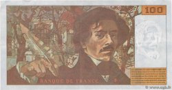 100 Francs DELACROIX 442-1 & 442-2 FRANCE  1995 F.69ter.02c VF