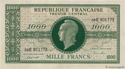 1000 Francs MARIANNE THOMAS DE LA RUE FRANKREICH  1945 VF.13.02 VZ+