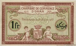 1 Franc FRANCE regionalism and miscellaneous Oran 1923 JP.141.37 VF+