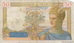 50 Francs CÉRÈS FRANKREICH  1937 F.17.33 fS