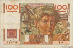 100 Francs JEUNE PAYSAN FRANCIA  1945 F.28.01 MB