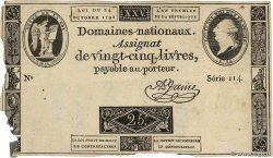 25 Livres FRANCE  1792 Ass.37a G